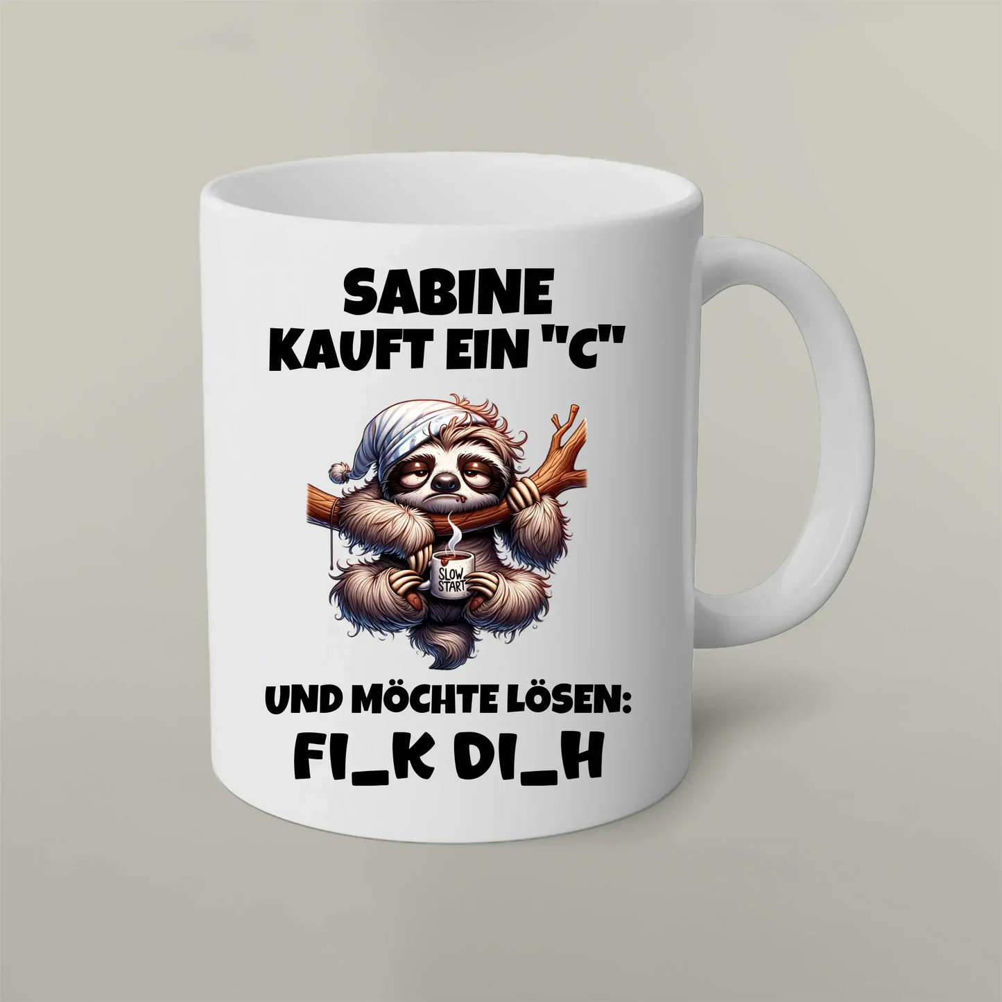 Personalisierbare Tasse Ich kaufe ein "C" 2 Artifey