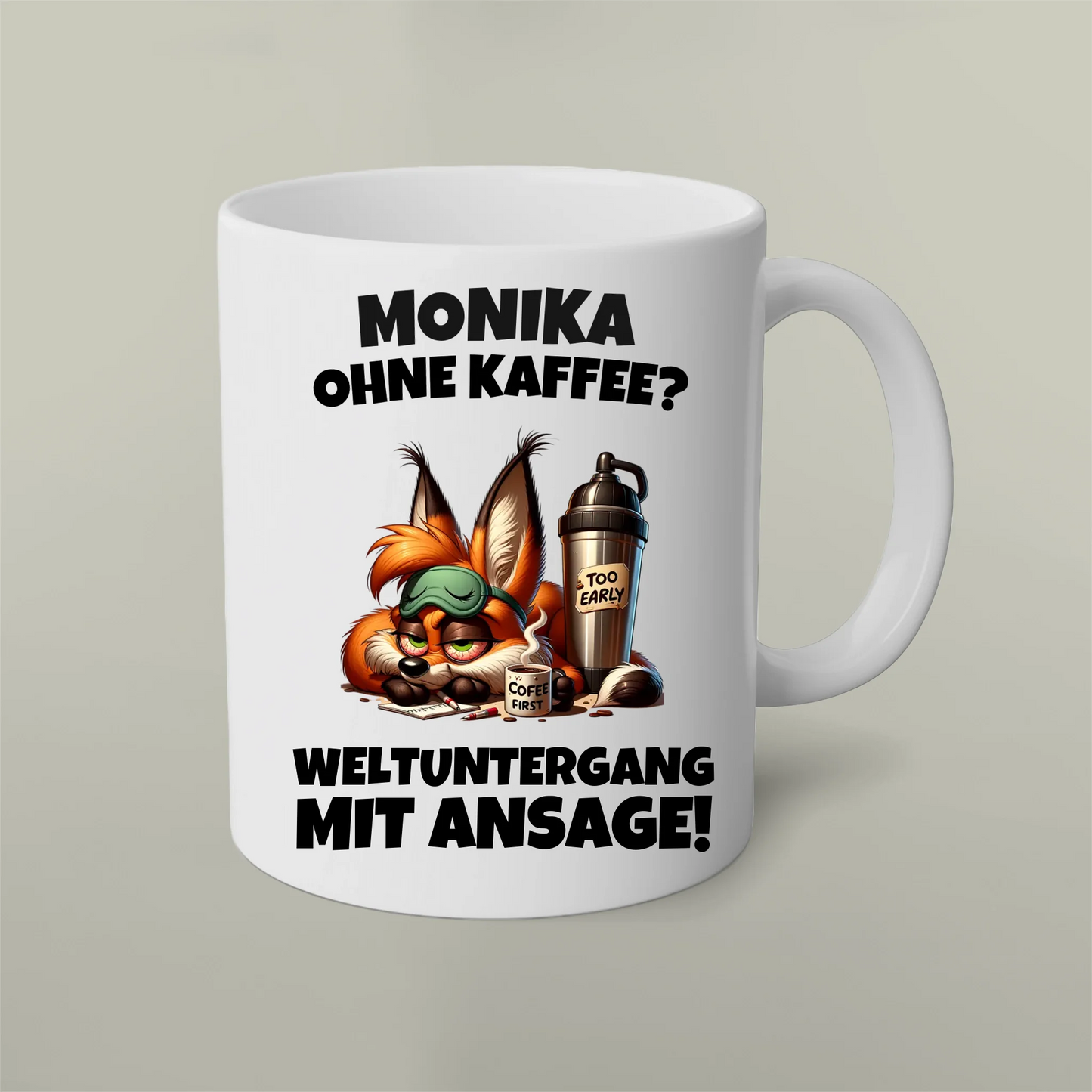 Personalisierbare Tasse Weltuntergang 2 Artifey