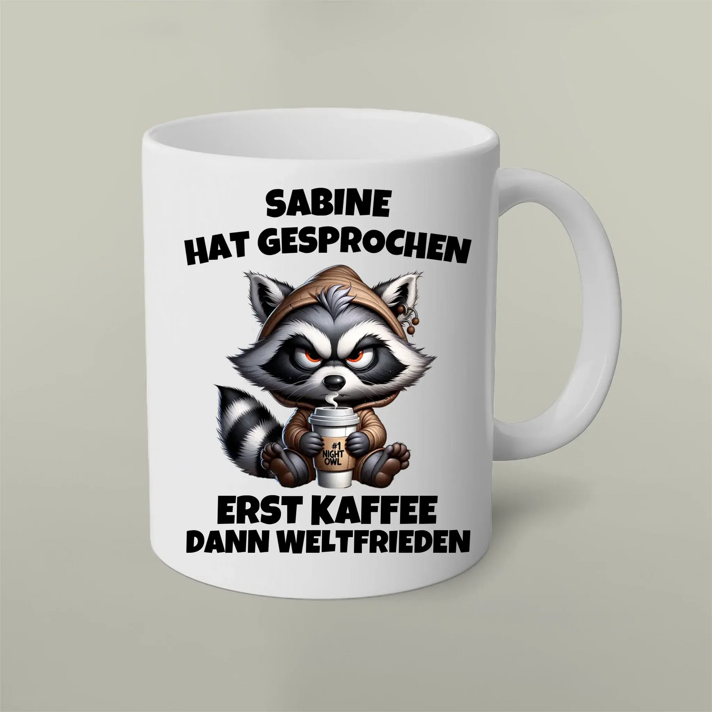 Personalisierbare Tasse Weltfrieden 2 Artifey