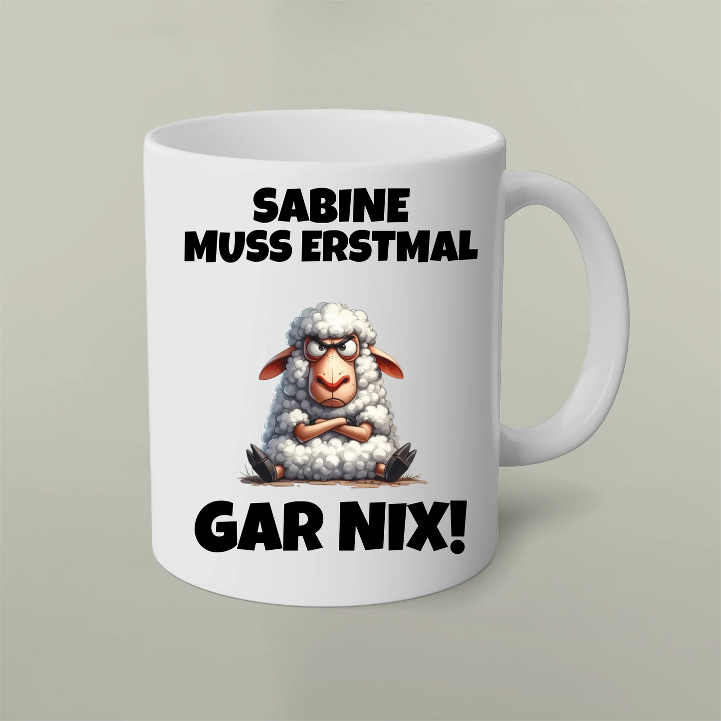 Personalisierbare Tasse Erstmal Gar Nix