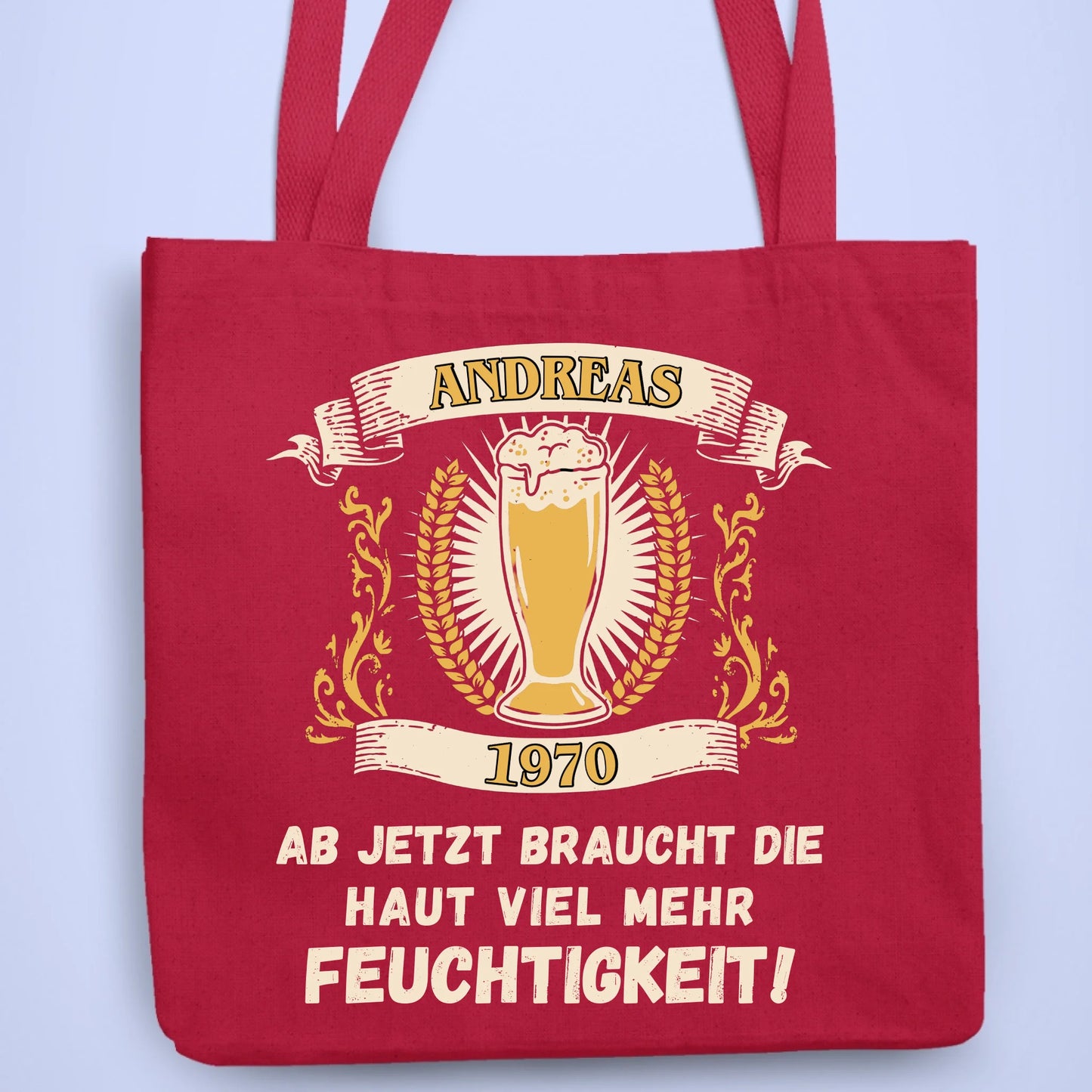 Personalisierbare Tasche Feuchtigkeit