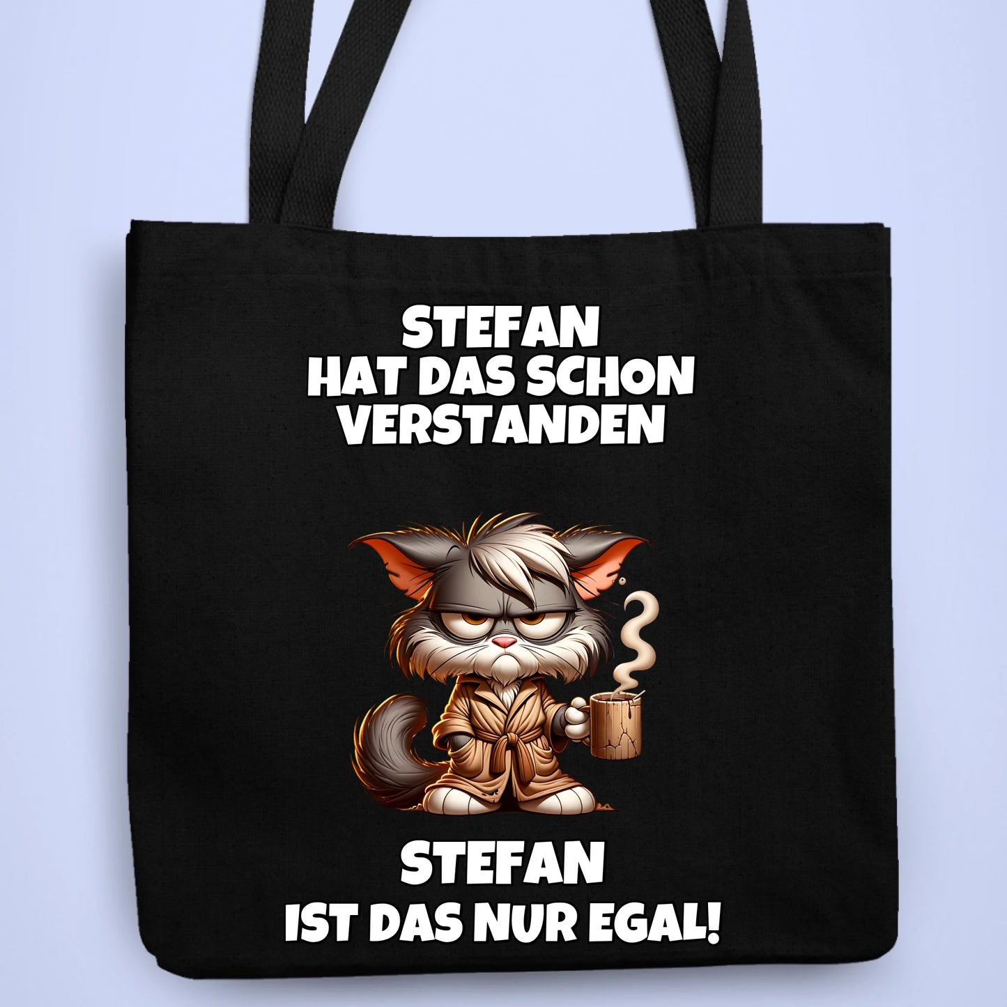 Personalisierbare Tasche Schon verstanden Kaffee