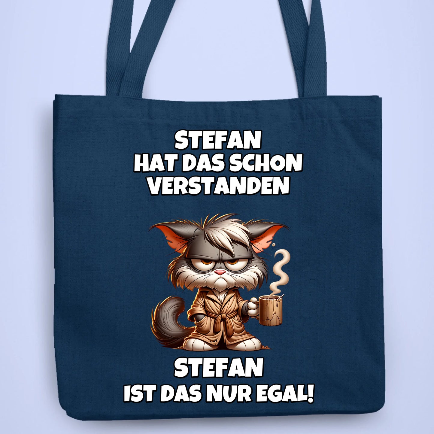 Personalisierbare Tasche Nah am Mittelfinger Kaffee