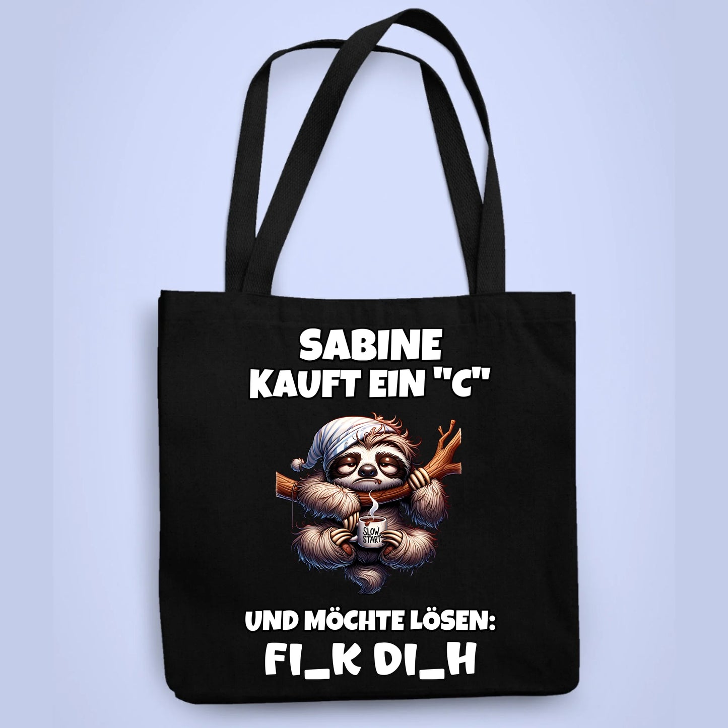 Personalisierbare Tasche Ich kaufe ein "C" Kaffee