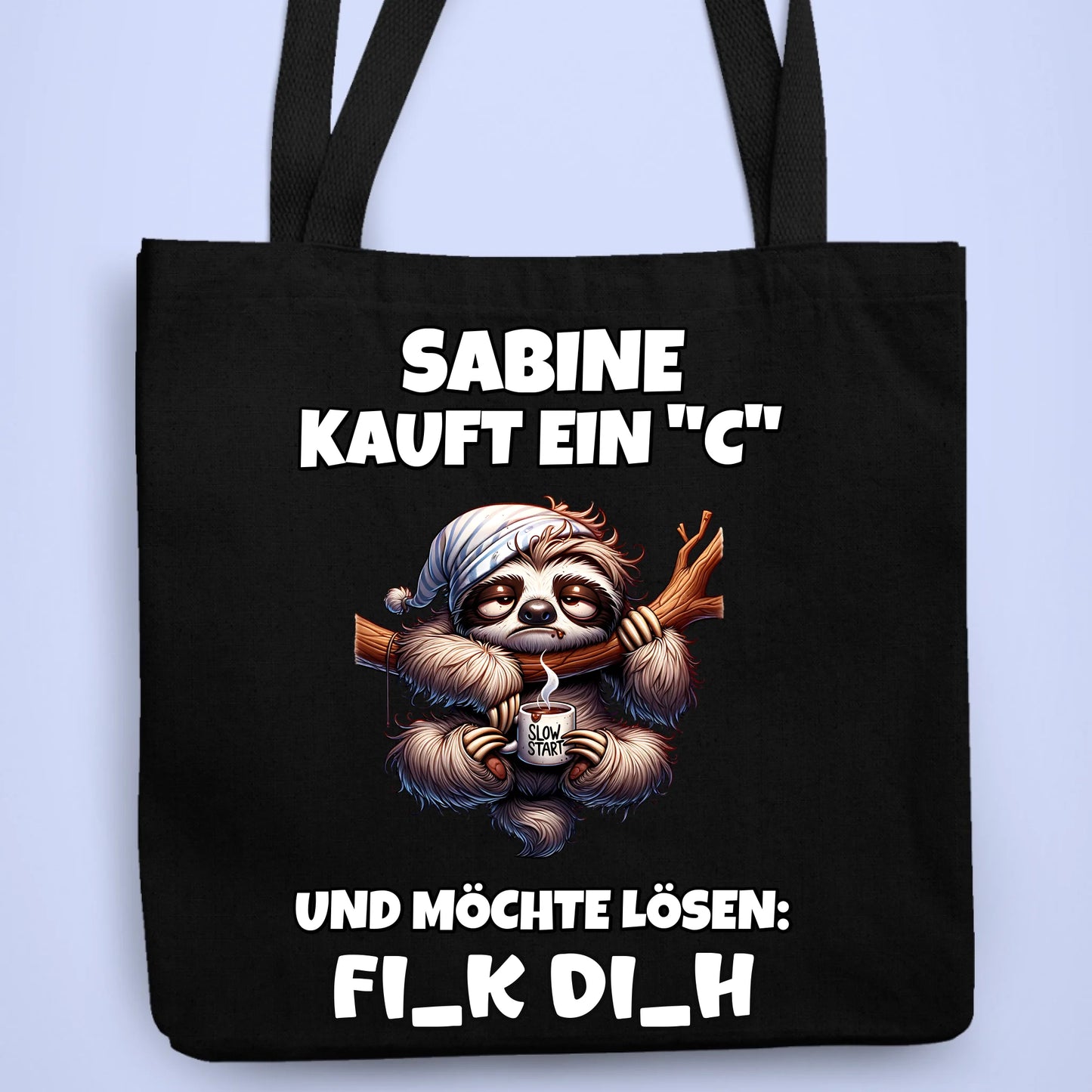 Personalisierbare Tasche Ich kaufe ein "C" Kaffee
