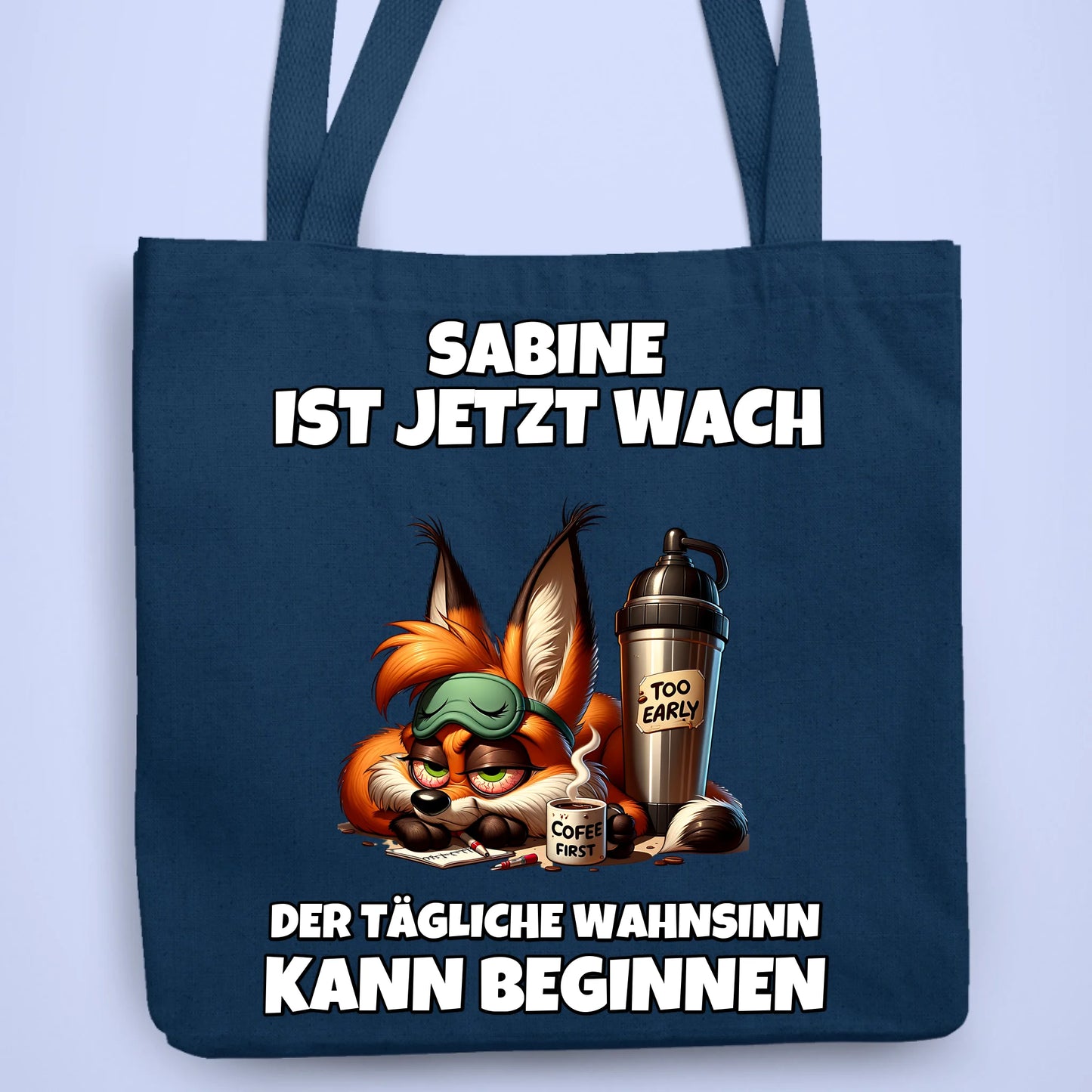 Personalisierbare Tasche Ist Jetzt Wach Kaffee