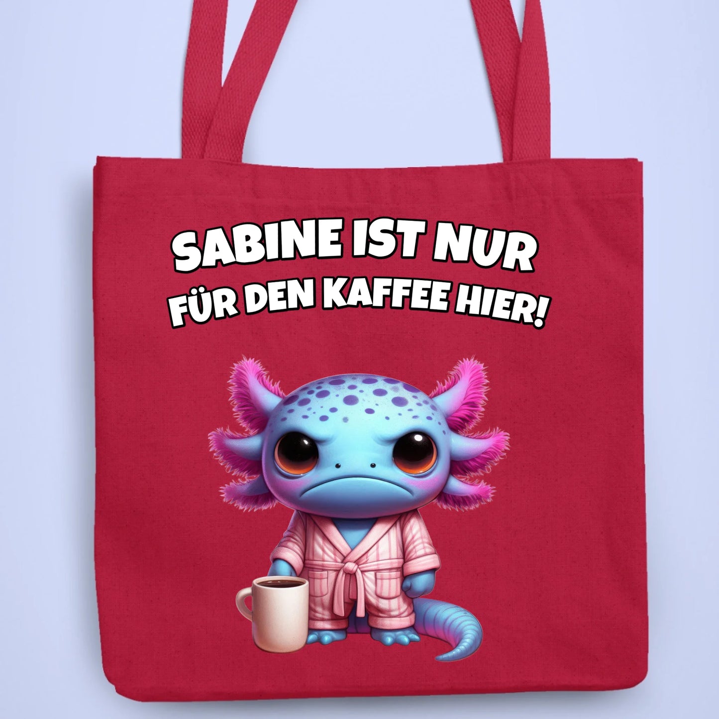Personalisierbare Tasche Nur für Kaffee hier Kaffee