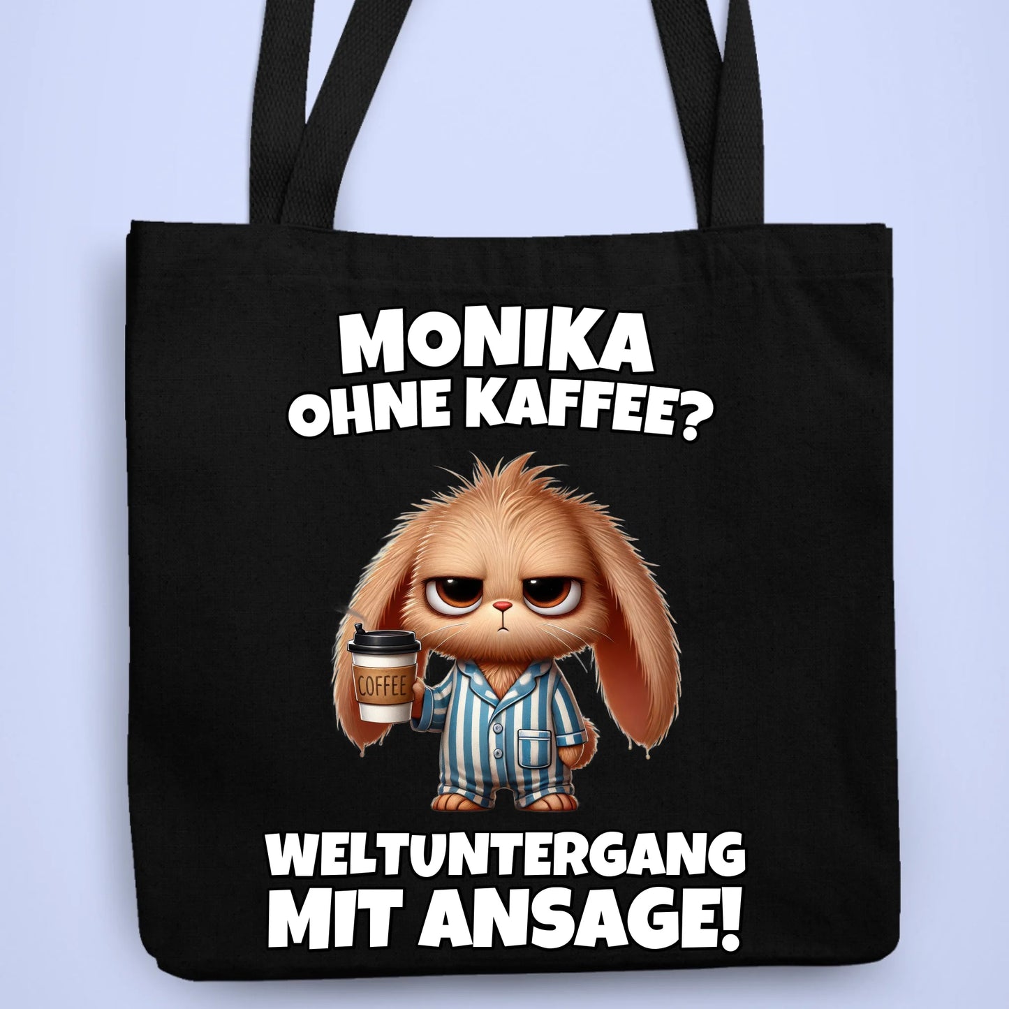 Personalisierbare Tasche Weltuntergang Kaffee