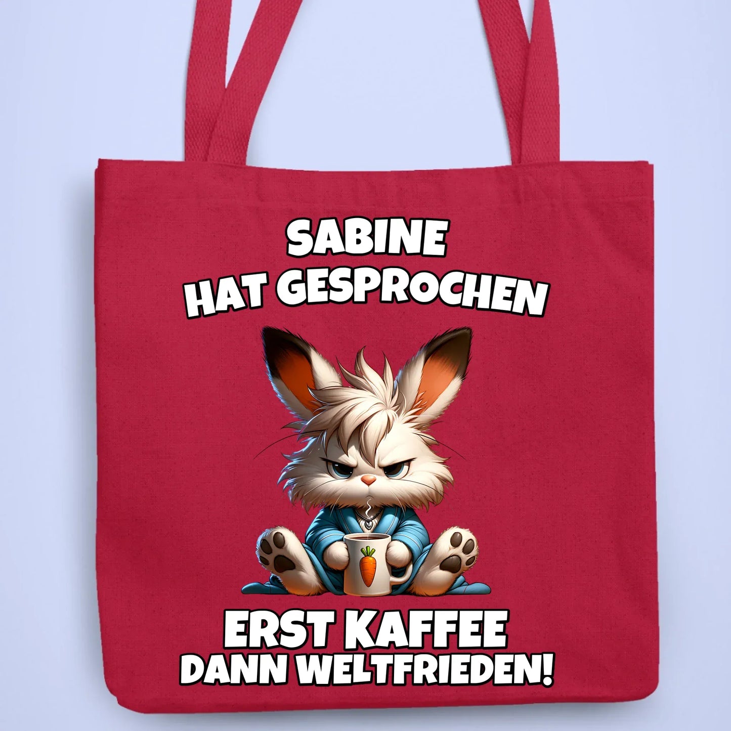 Personalisierbare Tasche Weltfrieden Kaffee