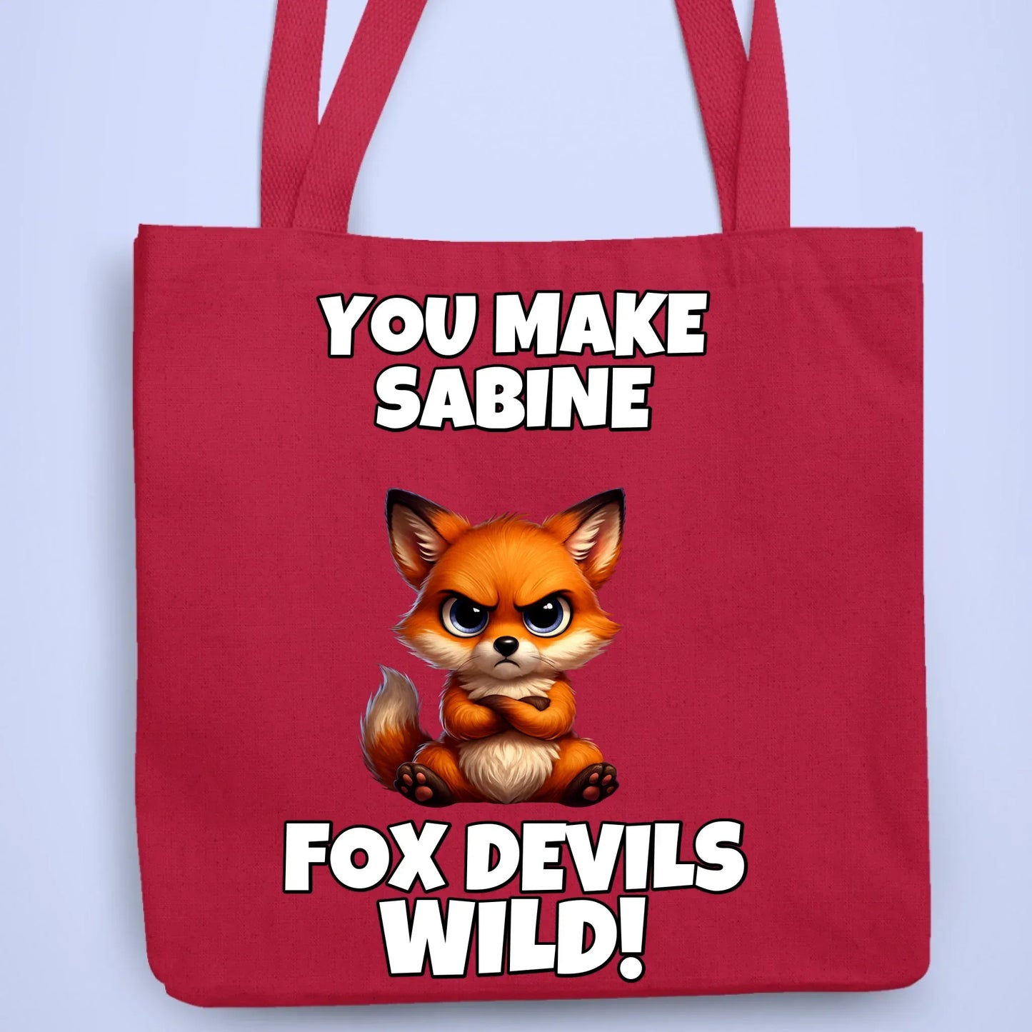 Personalisierbare Tasche Fox Devils Wild