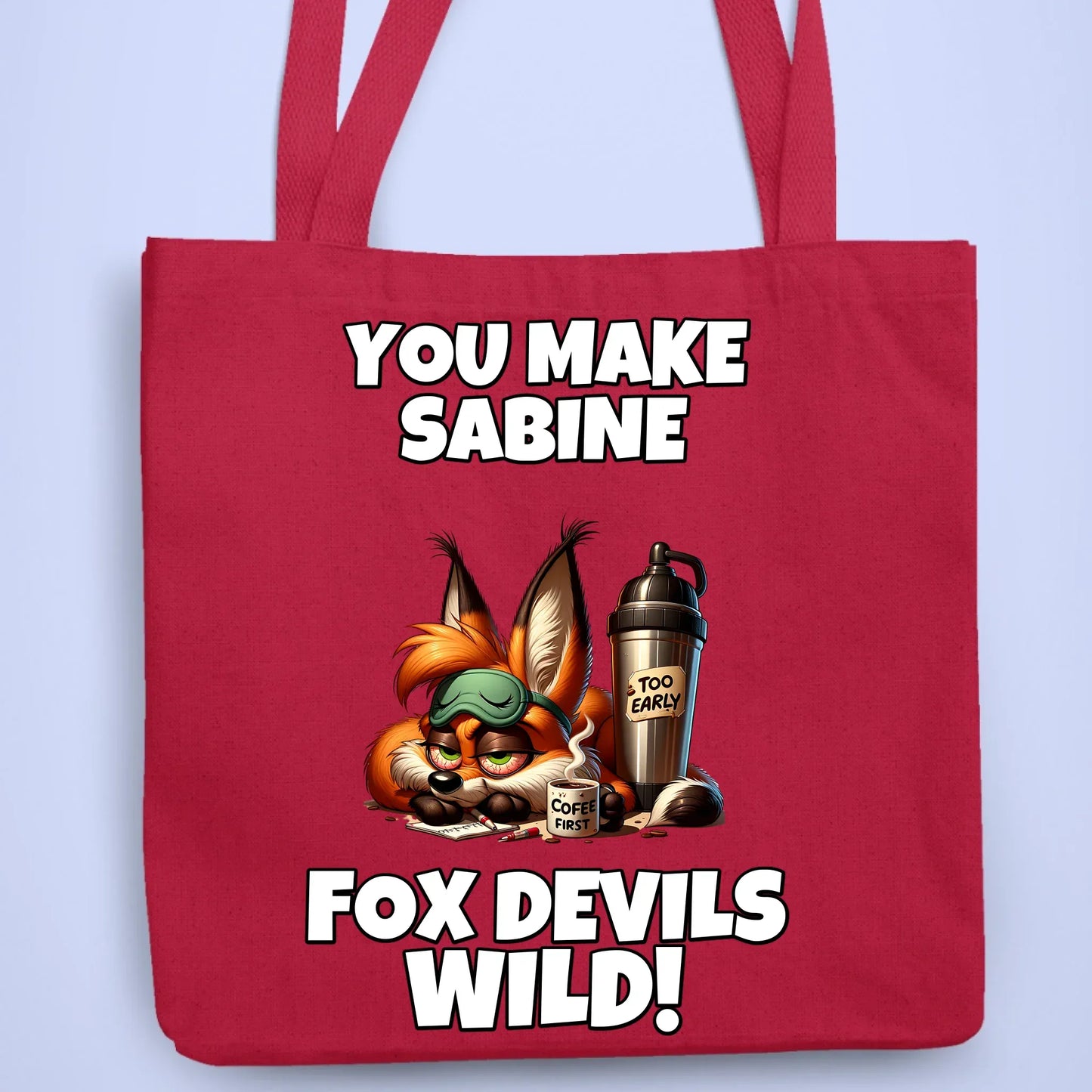 Personalisierbare Tasche Fox Devils Wild 2