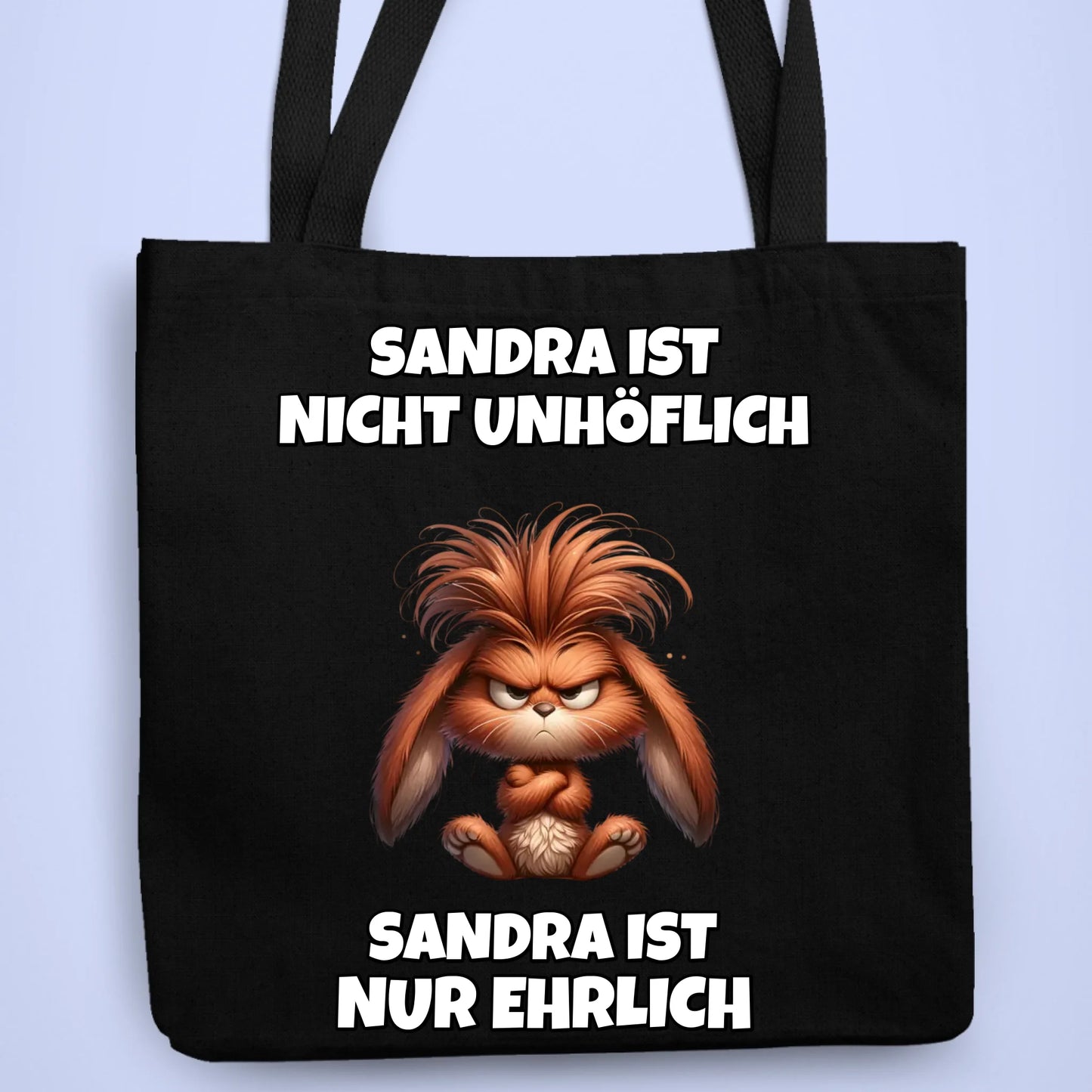 Personalisierbare Tasche Unhöflich