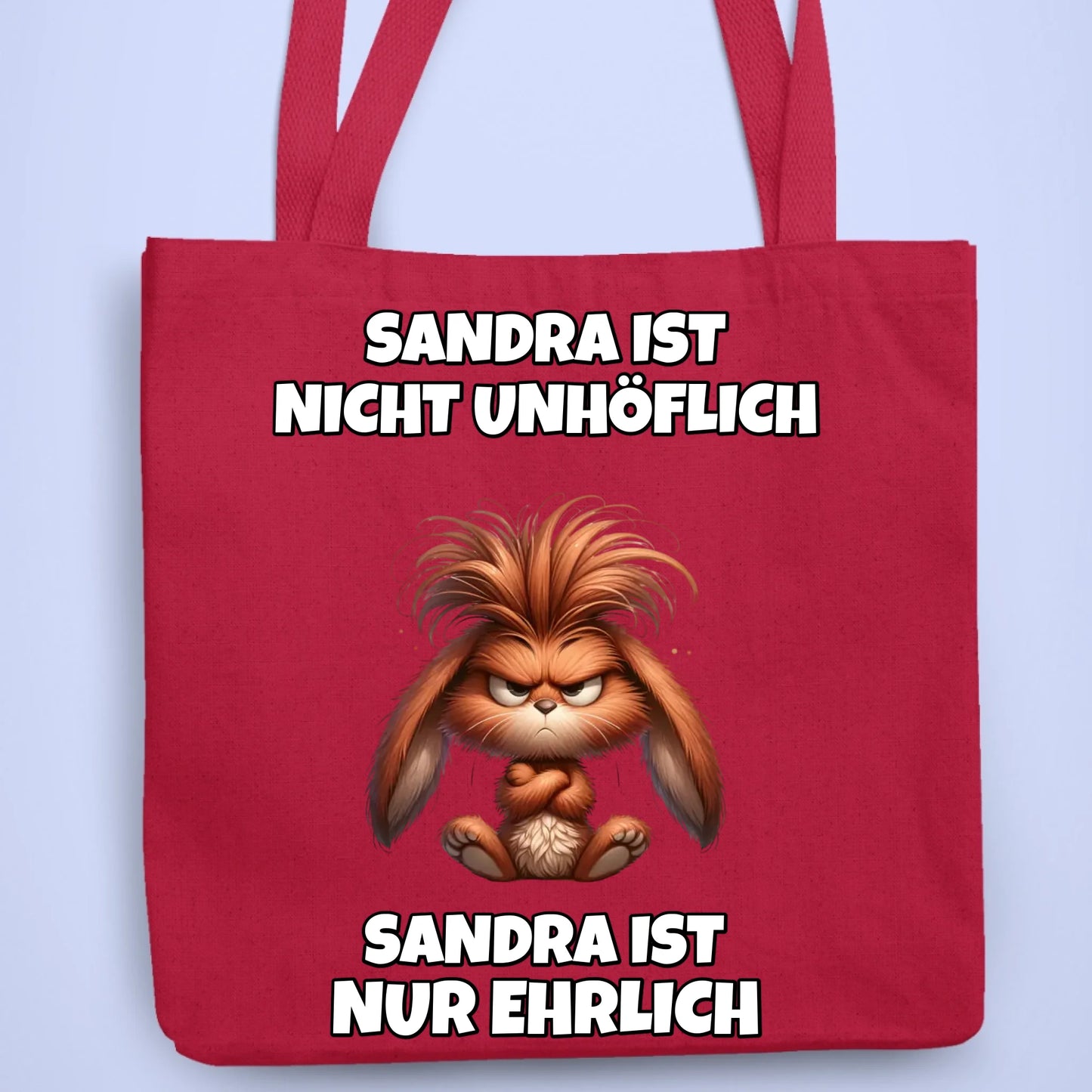 Personalisierbare Tasche Unhöflich