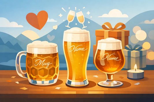 Bierglas mit Namen gestalten für besondere Momente