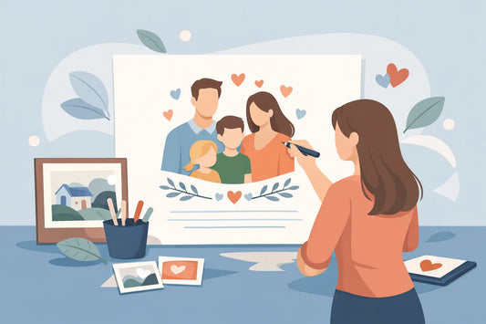 Familienposter mit Namen gestalten leicht gemacht