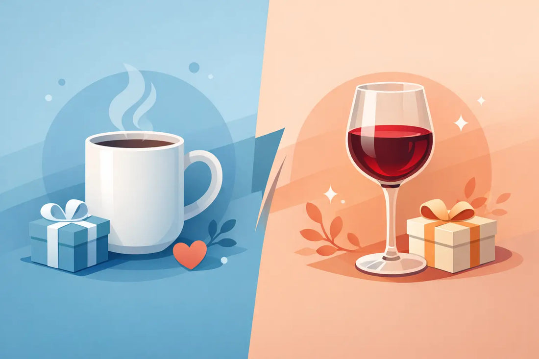 Tasse vs. Weinglas Geschenk: Was passt besser?