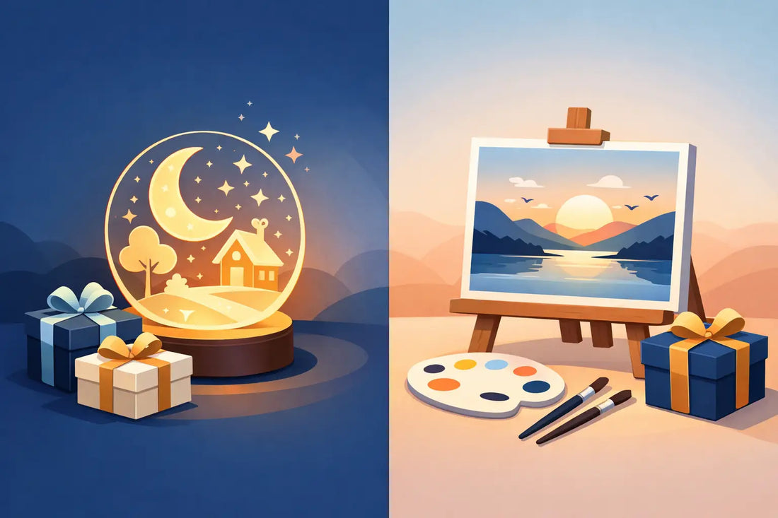 Nachtlicht vs Leinwand: Welche Geschenkidee passt?