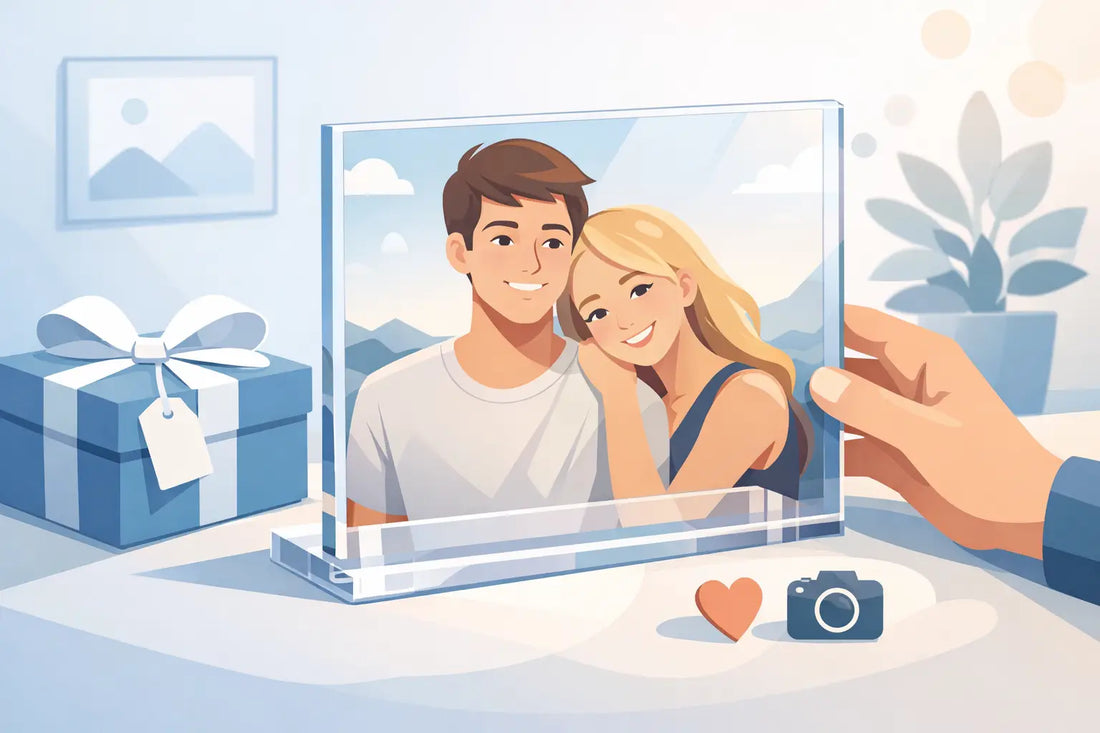 Personalisierte Acryltafel mit Foto schenken