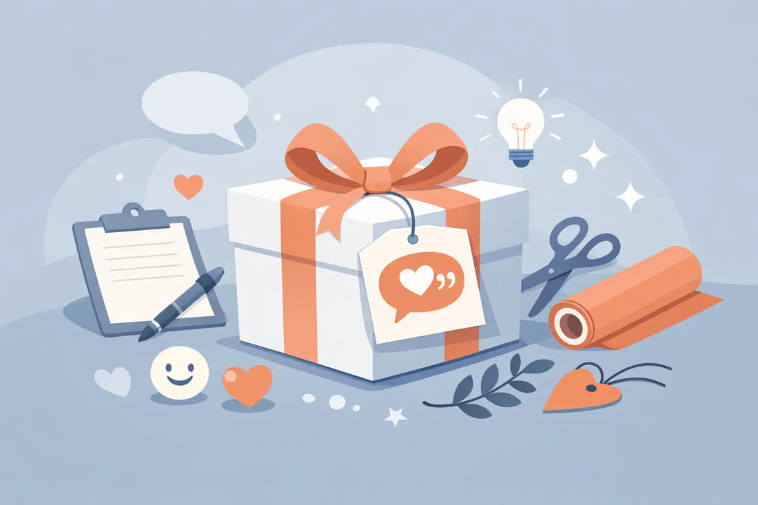 Geschenk mit Spruch gestalten - so wirkt es