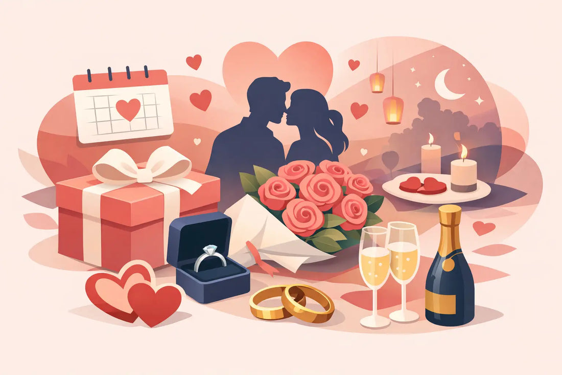 Geschenkguide für den Hochzeitstag mit Herz