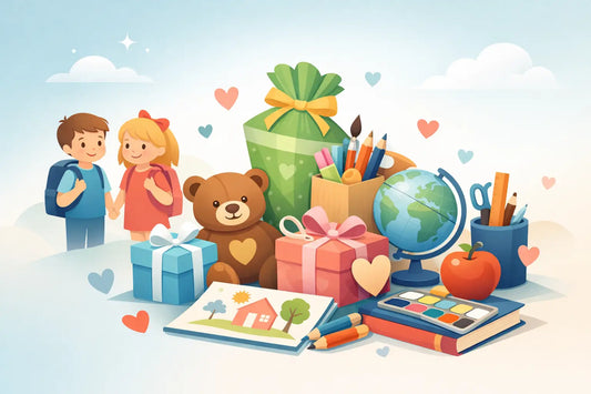 Sieben Geschenke zur Einschulung mit Herz