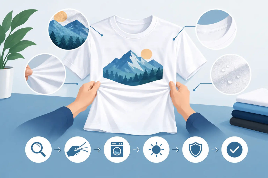 Haltbarkeit von T-Shirt-Druck prüfen in 6 Schritten