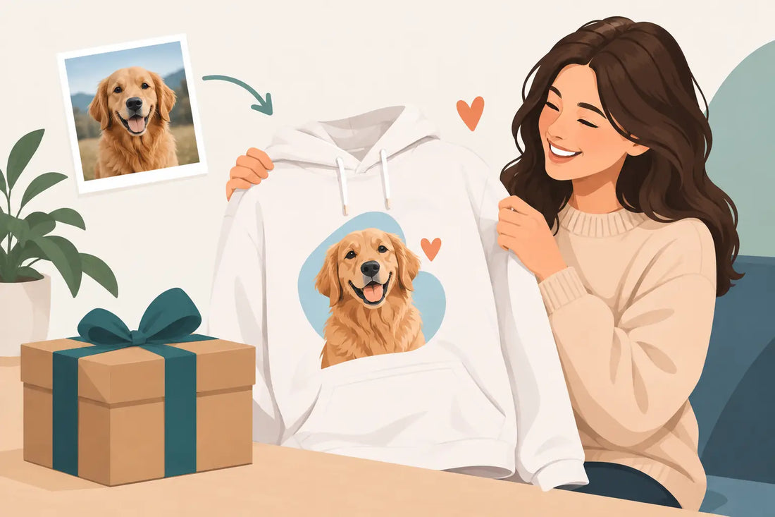 Wunschmotiv auf Hoodie drucken und Freude schenken