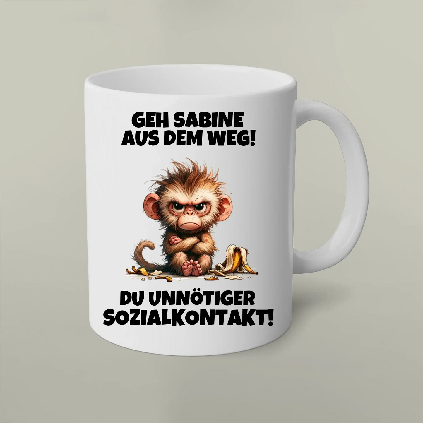 Personalisierbare Tasse Sozialkontakt Artifey