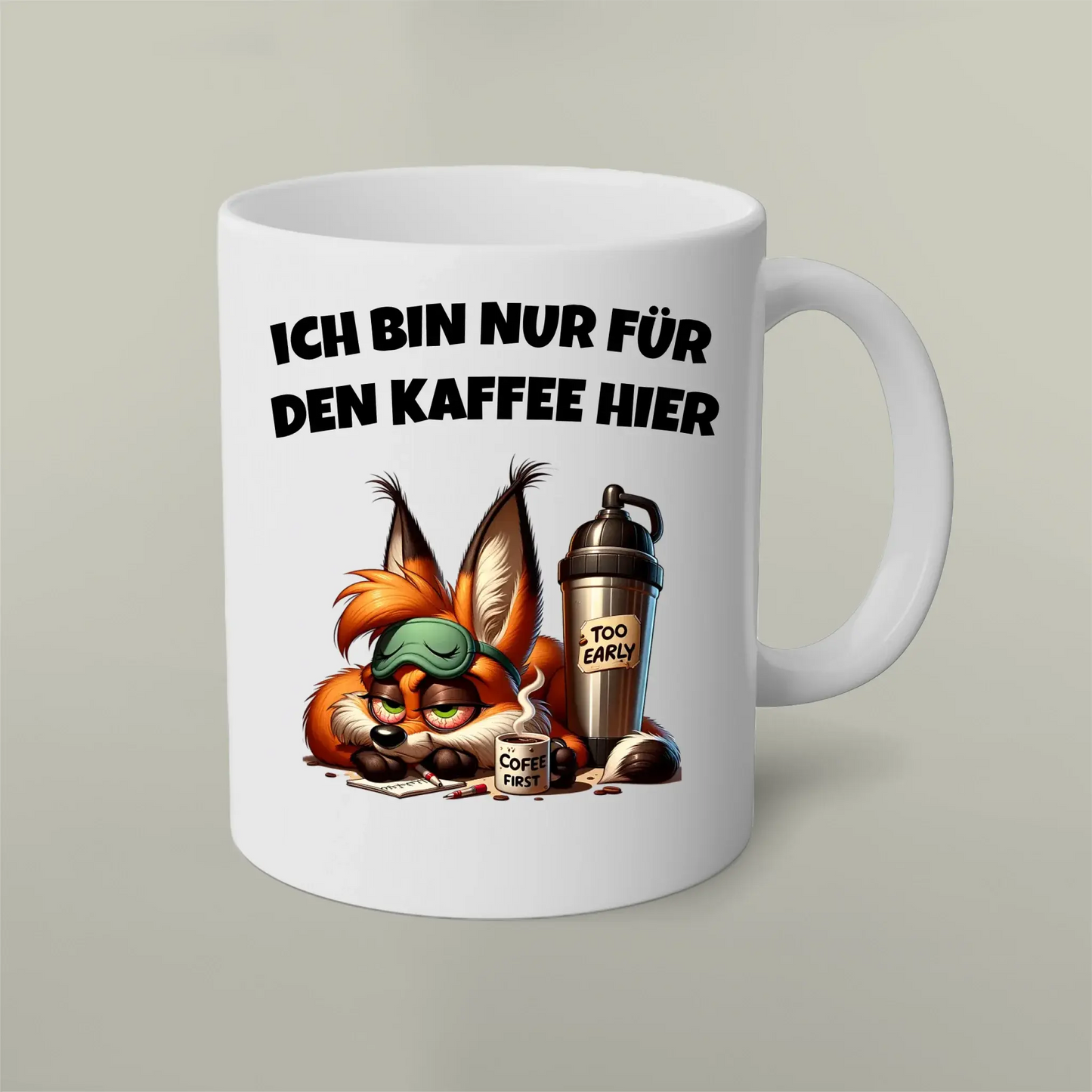 Tasse Nur für Kaffee hier 2 Artifey