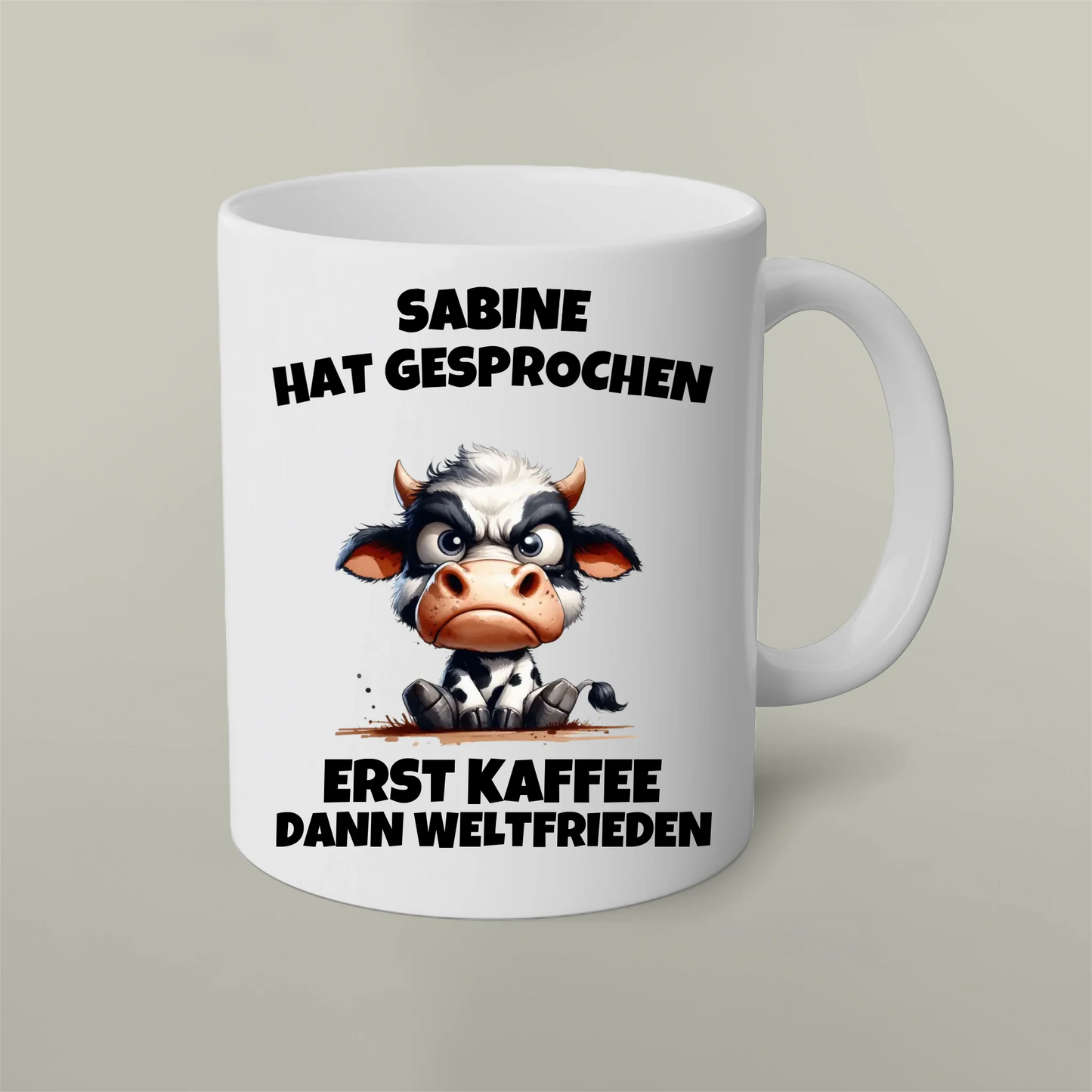 Personalisierbare Tasse Weltfrieden Artifey