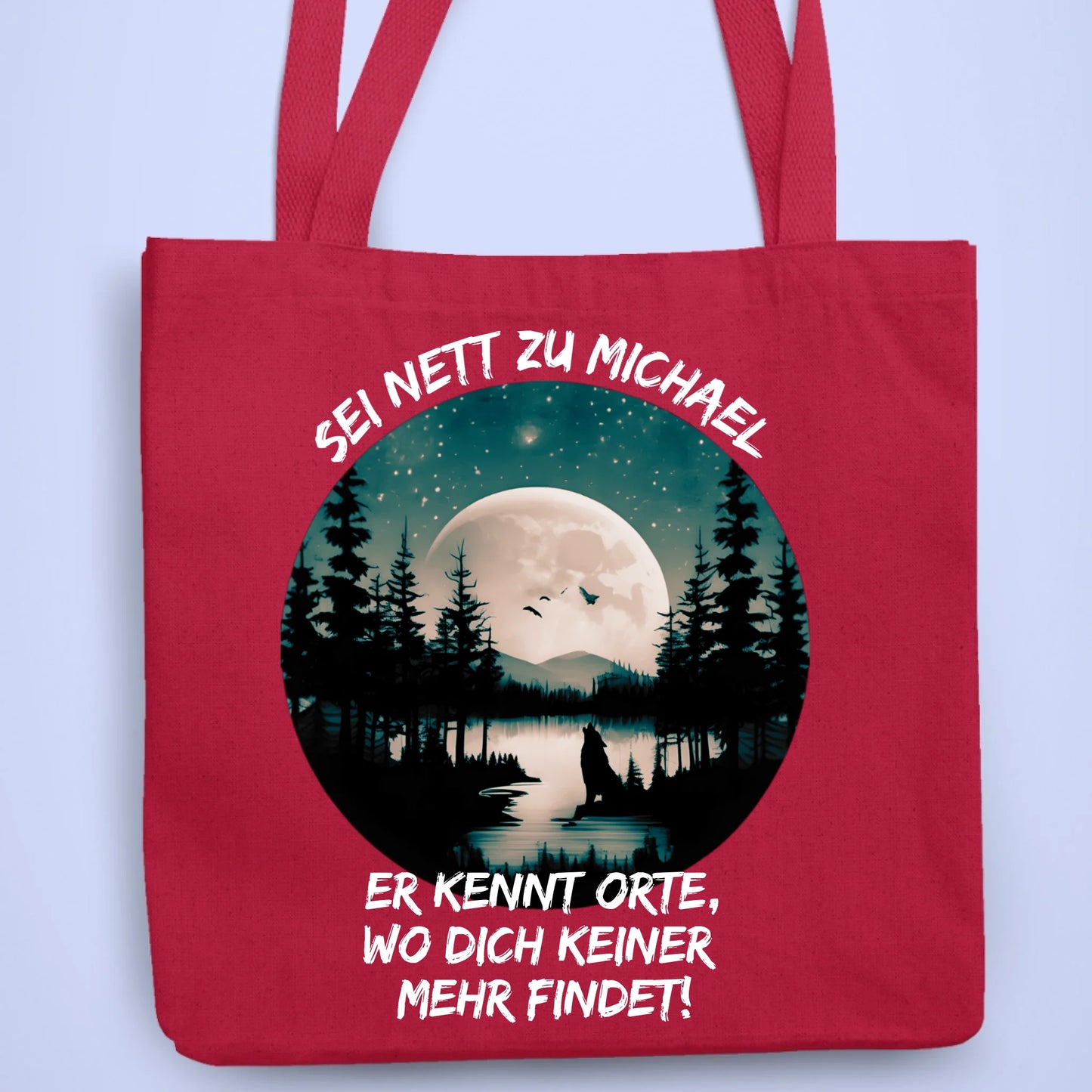 Personalisierbare Tasche Sei Nett Zu...Mond