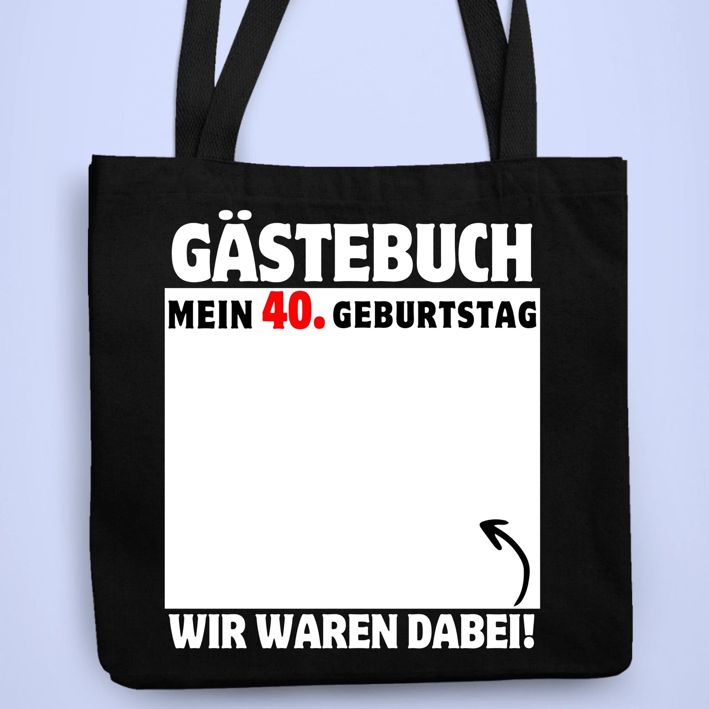Personalisierbare Tasche Gästebuch