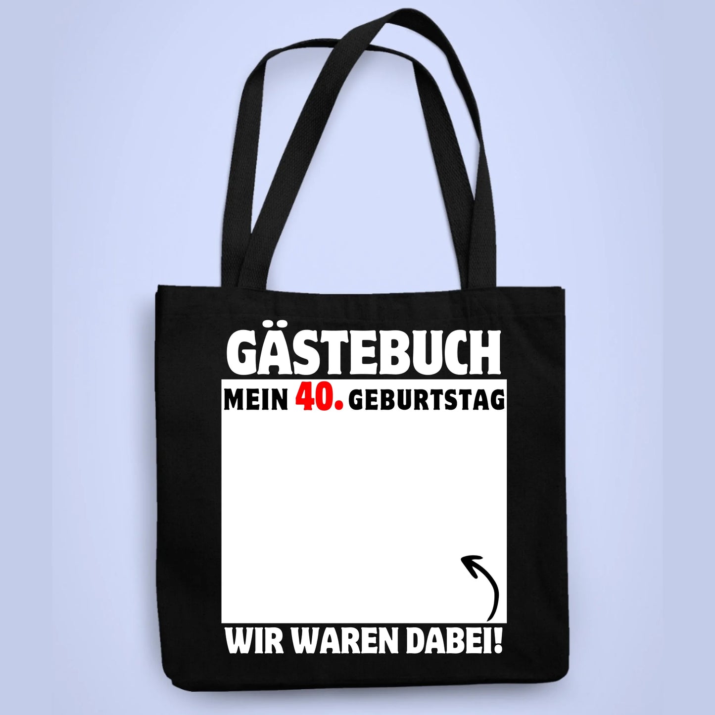 Personalisierbare Tasche Gästebuch