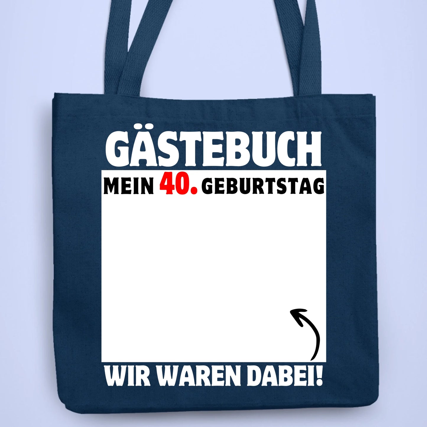 Personalisierbare Tasche Gästebuch