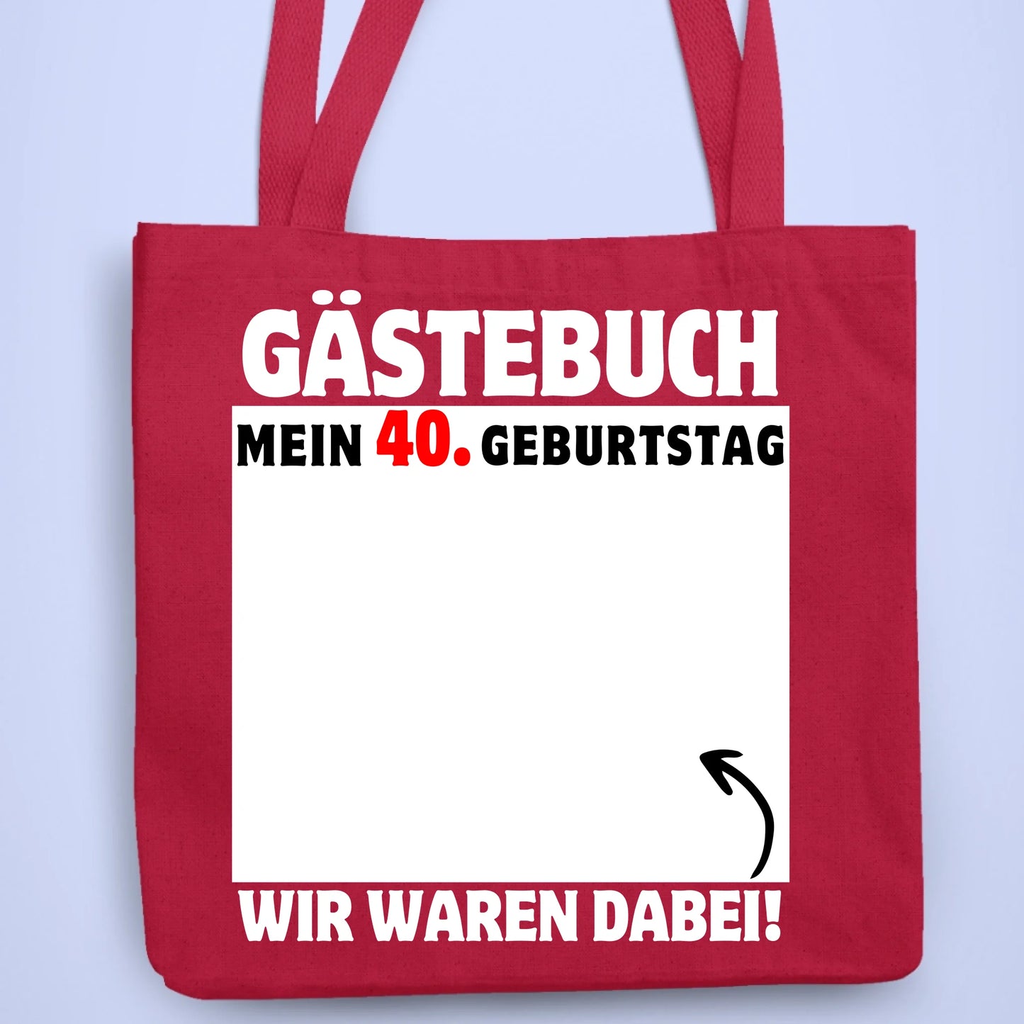 Personalisierbare Tasche Gästebuch