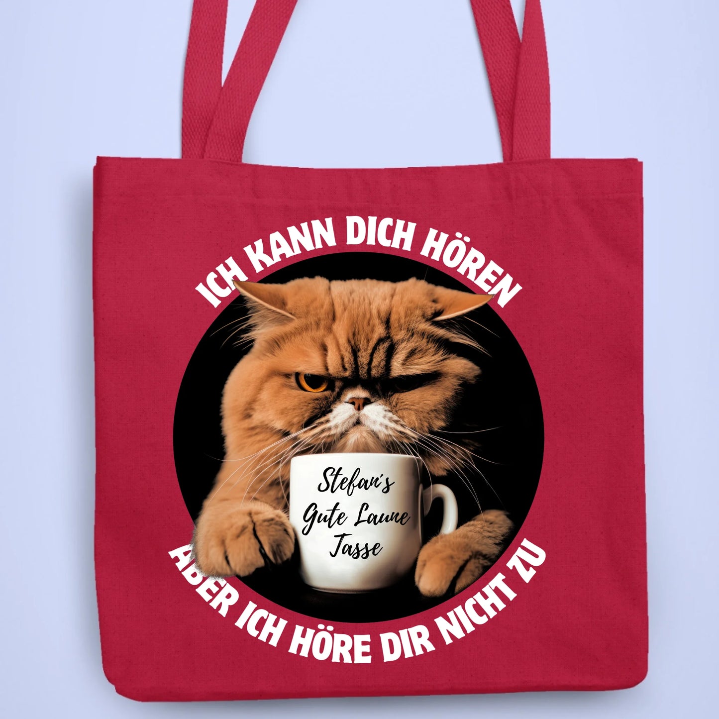 Personalisierbare Tasche Grumpy Cat