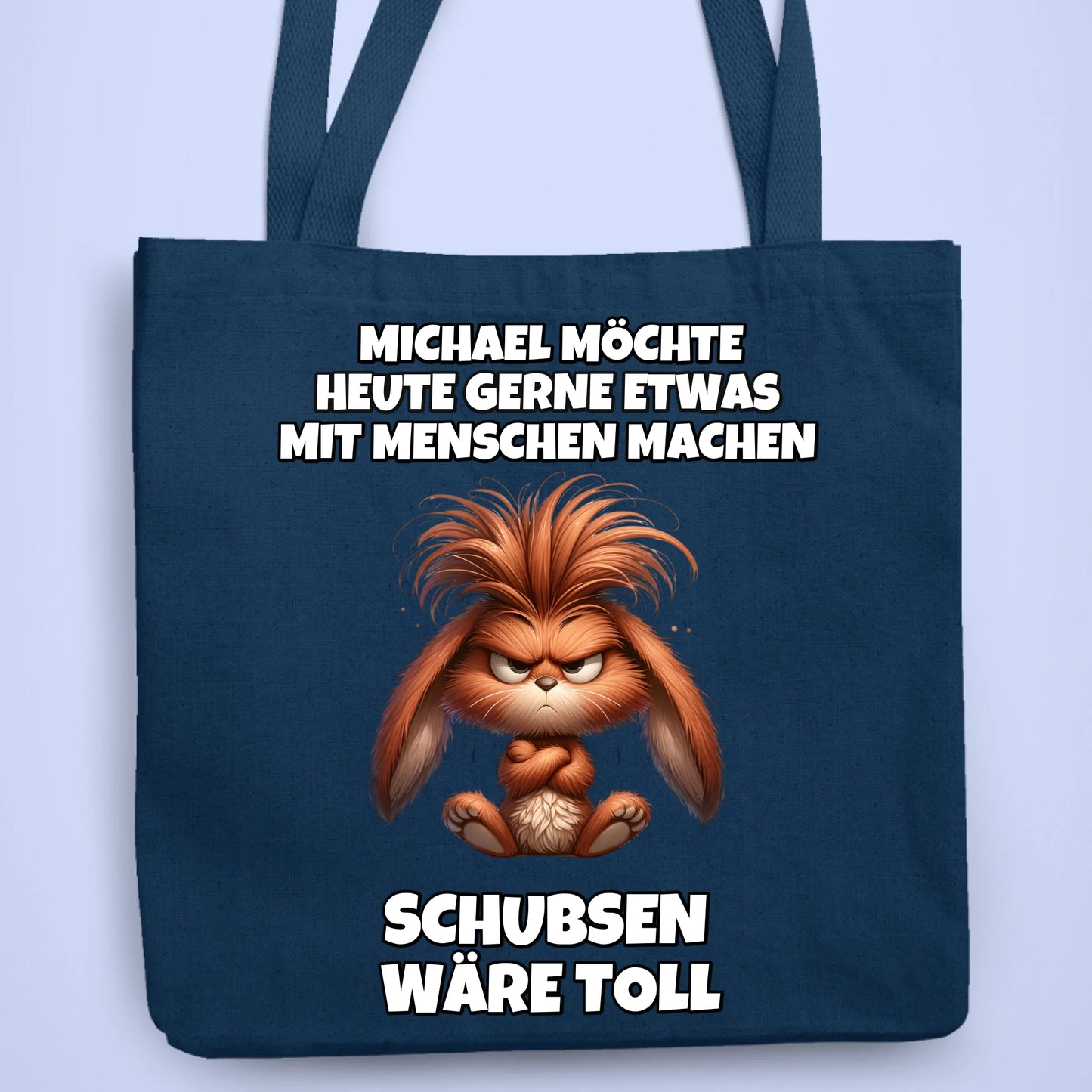 Personalisierbare Tasche Gerne Schubsen
