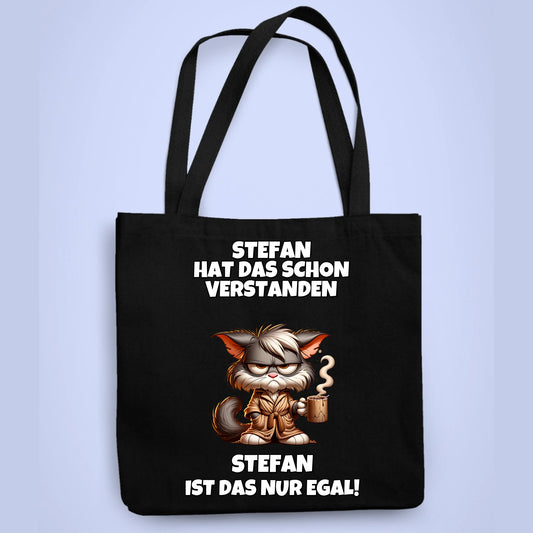 Personalisierbare Tasche Schon verstanden Kaffee