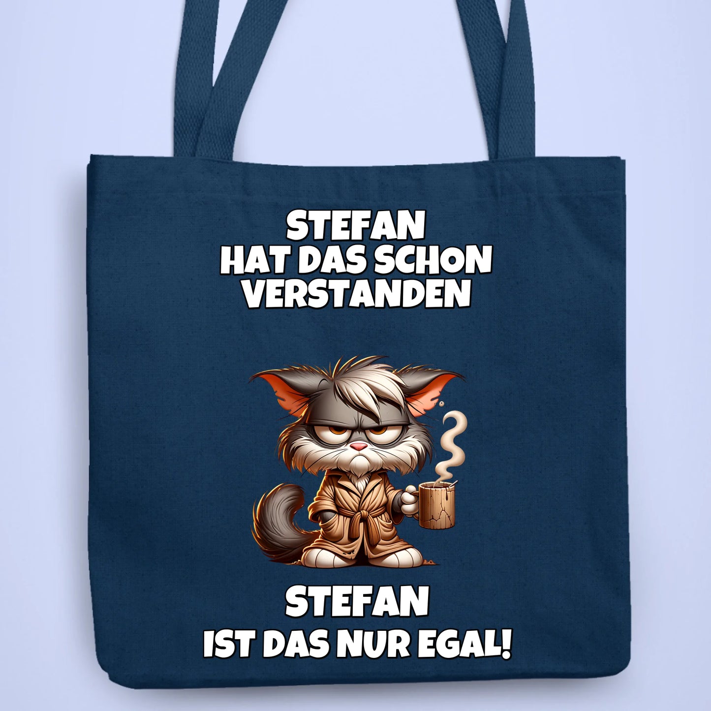 Personalisierbare Tasche Schon verstanden Kaffee