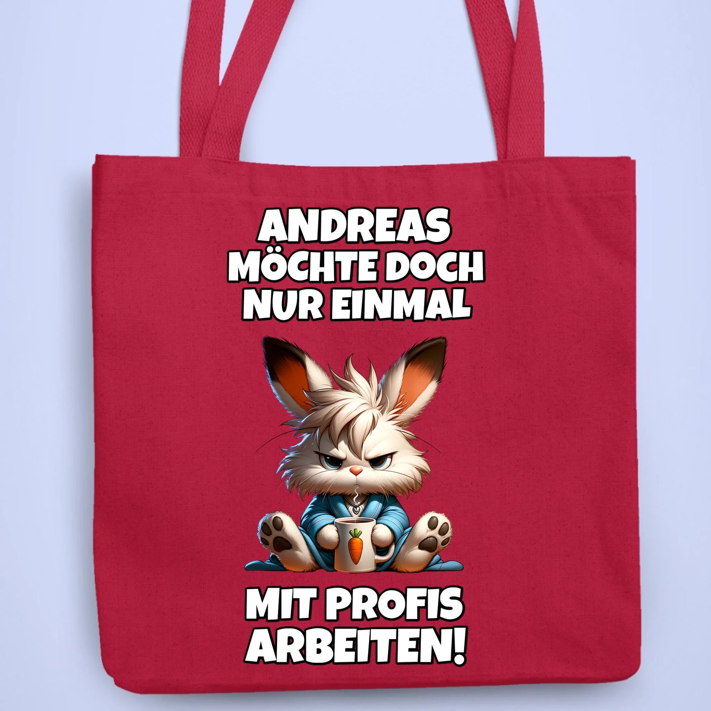 Personalisierbare Tasche Einmal mit Profis Kaffee
