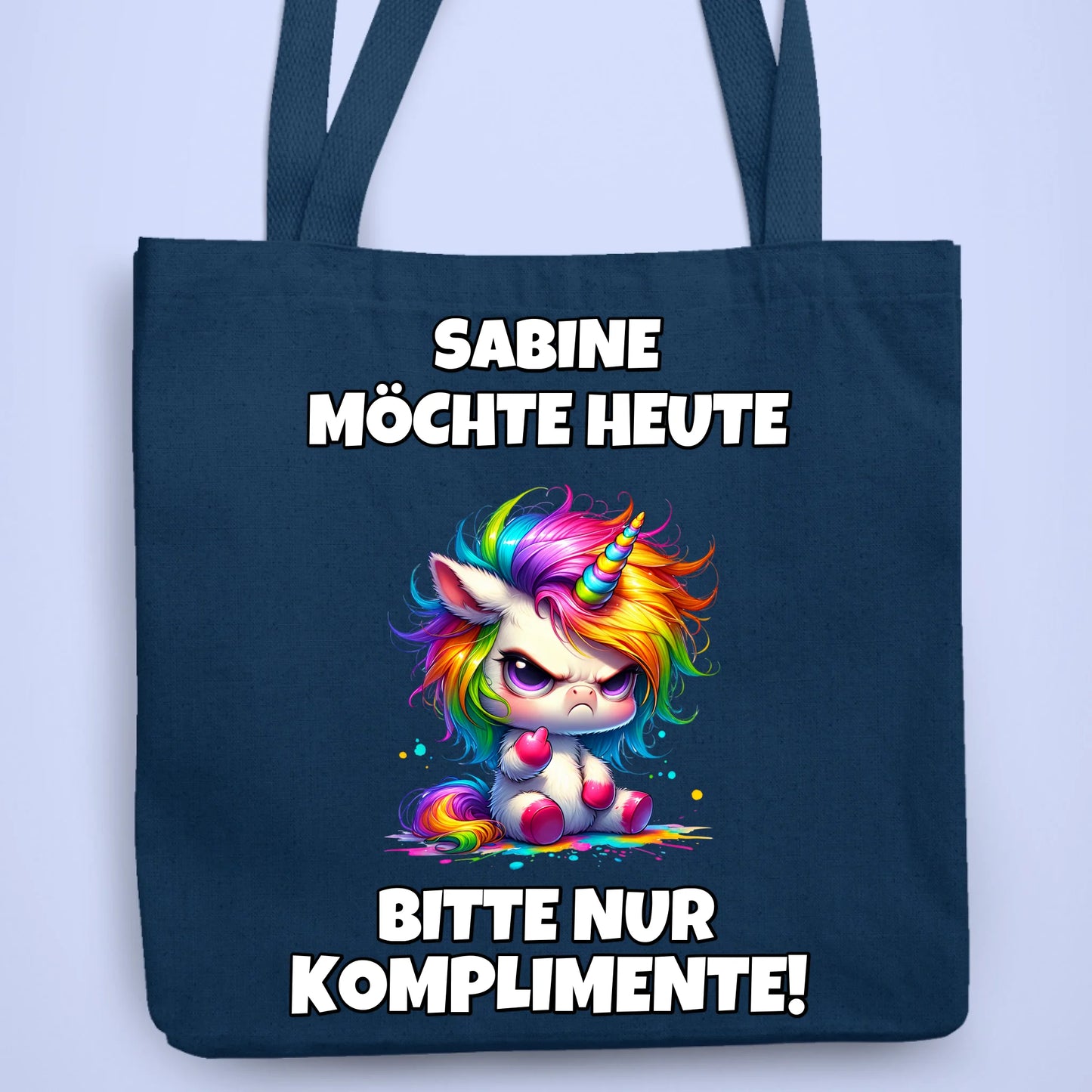 Personalisierbare Tasche Heute nur Komplimente