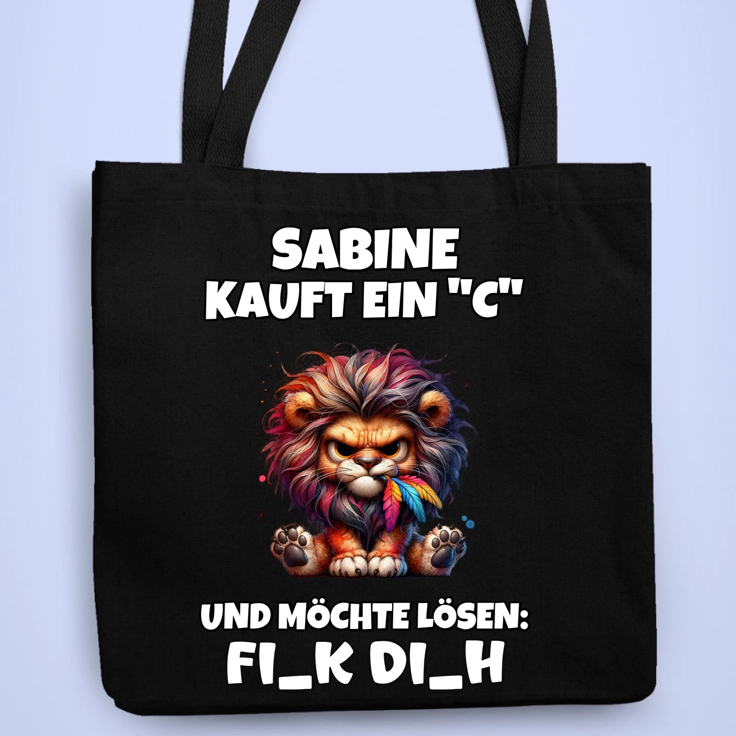 Personalisierbare Tasche Ich kaufe ein "C"
