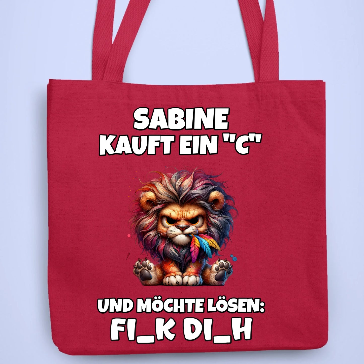 Personalisierbare Tasche Ich kaufe ein "C"
