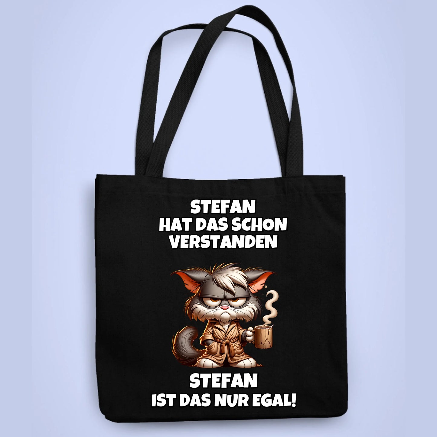 Personalisierbare Tasche Nah am Mittelfinger Kaffee