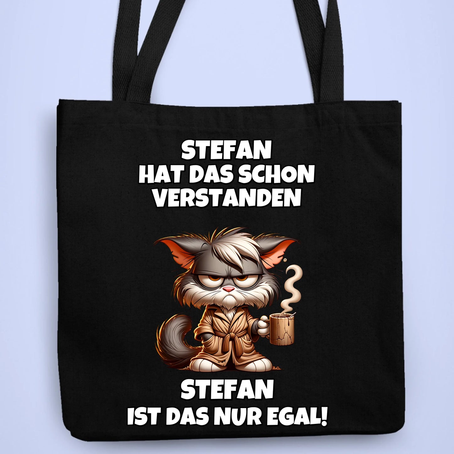 Personalisierbare Tasche Nah am Mittelfinger Kaffee