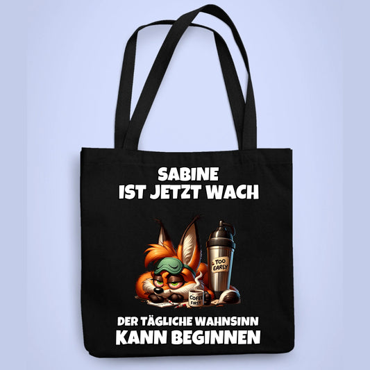 Personalisierbare Tasche Ist Jetzt Wach Kaffee