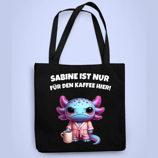 Personalisierbare Tasche Nur für Kaffee hier Kaffee