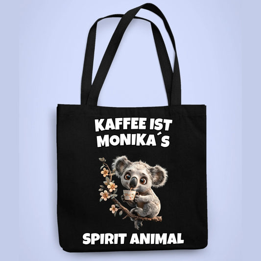 Personalisierbare Tasche Spirit Animal Kaffee
