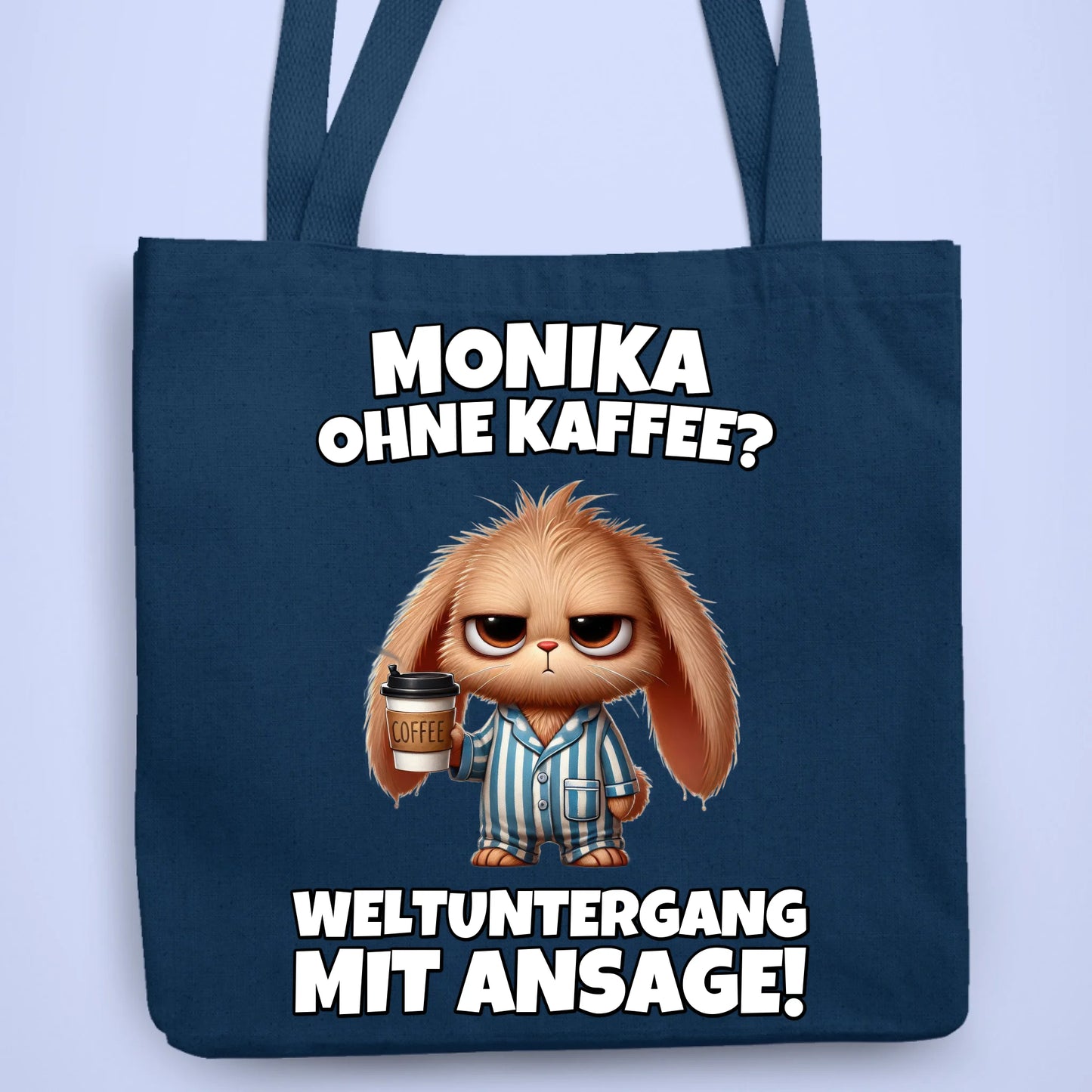 Personalisierbare Tasche Weltuntergang Kaffee