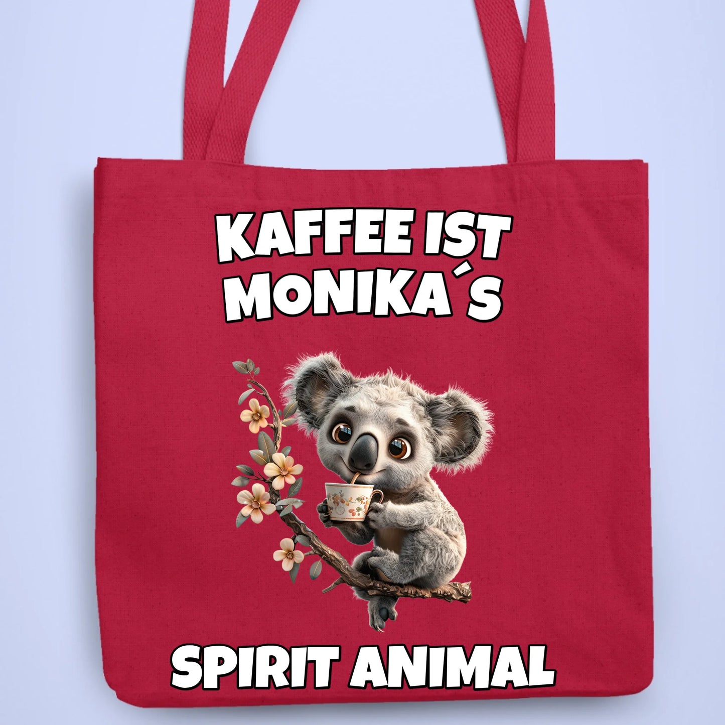 Personalisierbare Tasche Spirit Animal Kaffee